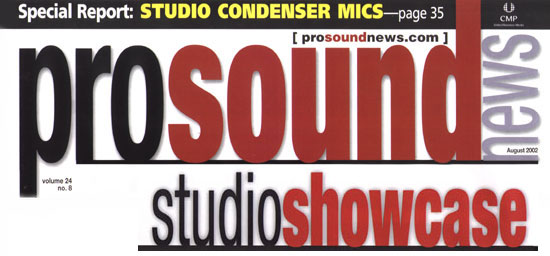 ProSound News Features Catamount Recording Studio